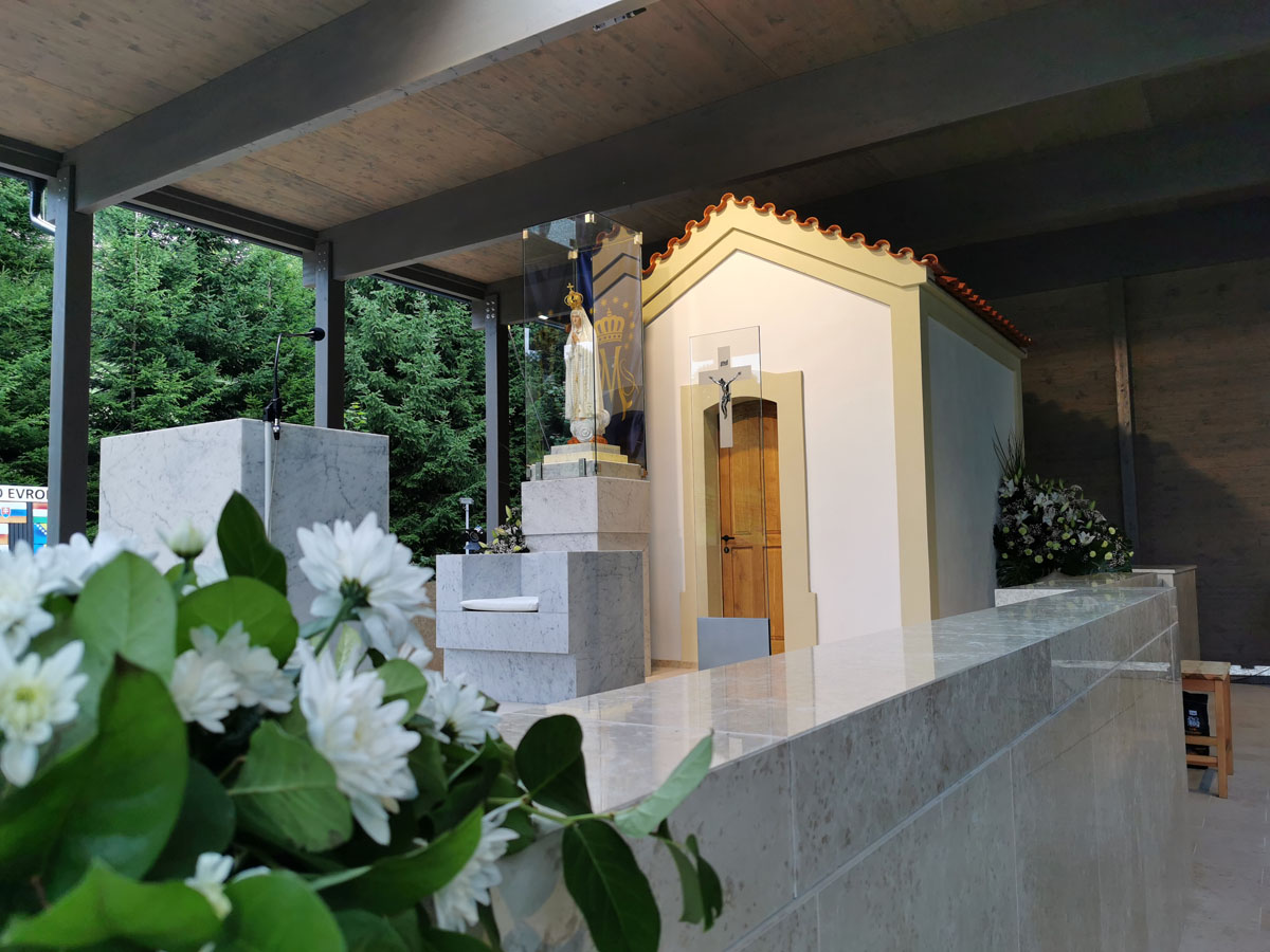 Die Erscheinungskapelle von Fatima wurde originalgetreu nachgebaut